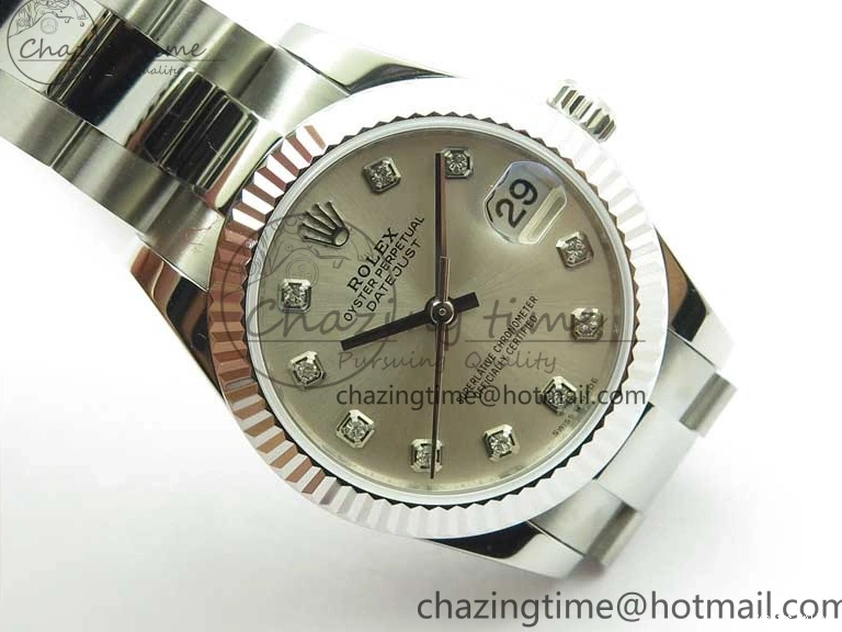 0406 Datejust 31mm 278271 SS BP Maker Best Edition Silver Crystal Dial on Oyster Bracelet Affordable 2745